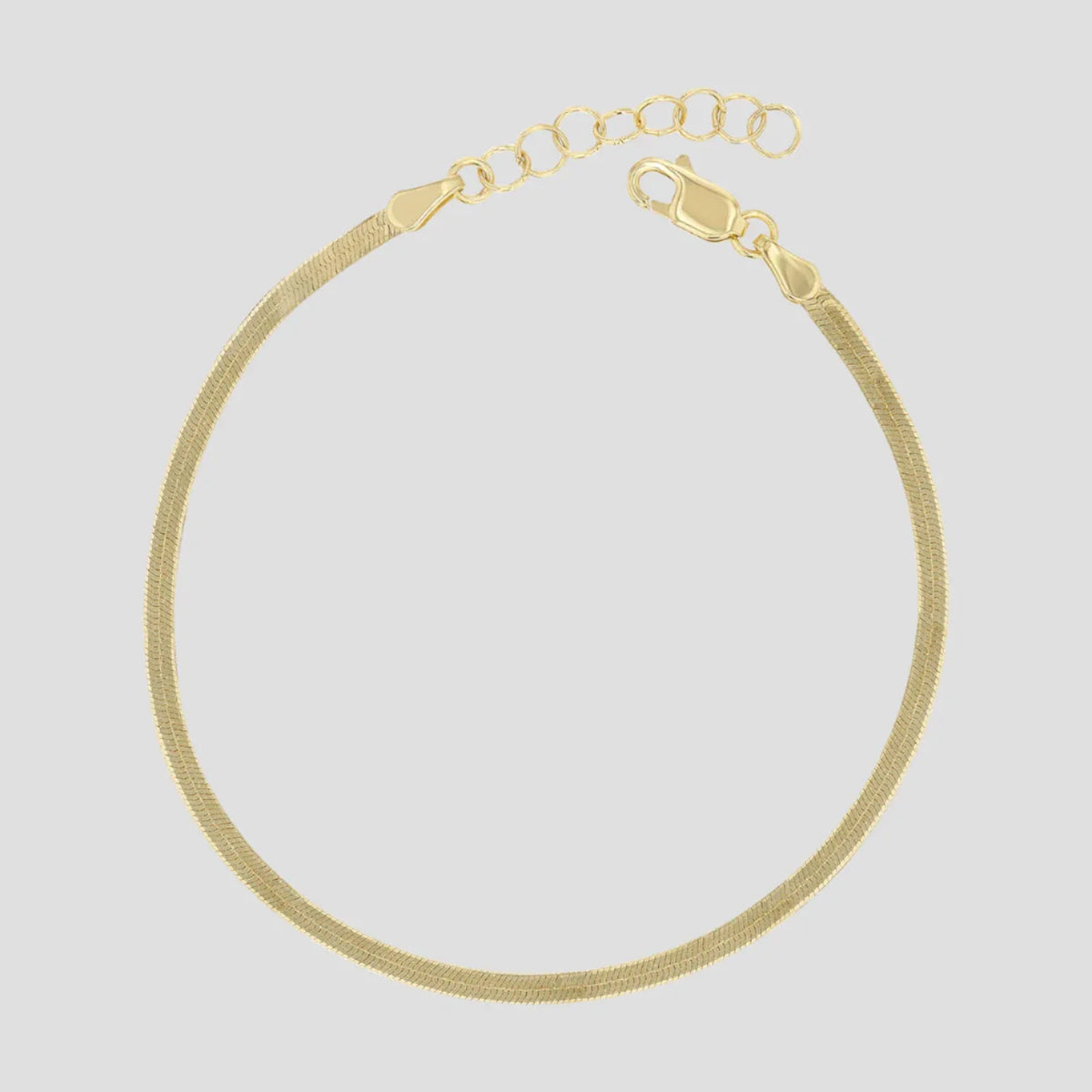 Angelica Stainless Steel Herringbone Bracelet