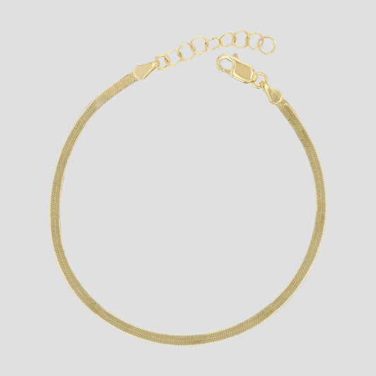 Angelica Stainless Steel Herringbone Bracelet