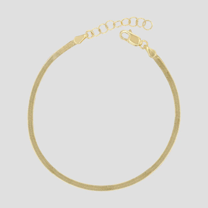 Angelica Stainless Steel Herringbone Bracelet