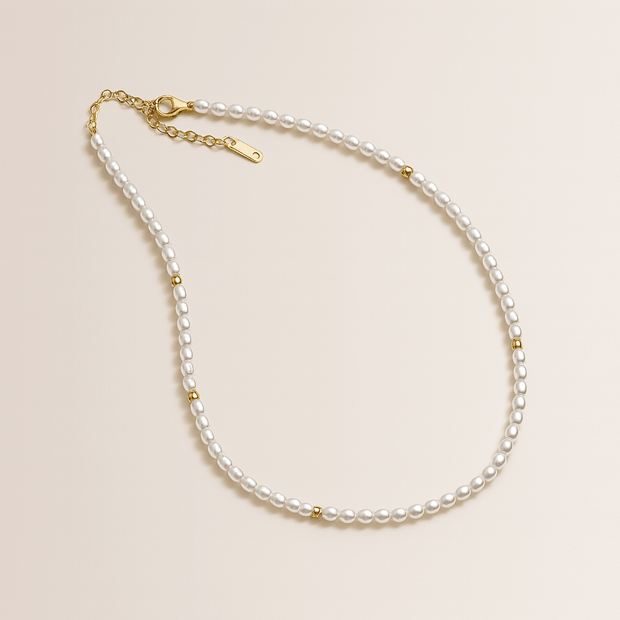 Aloha Pearl and Gold Choker