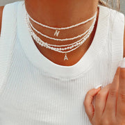 Shelly Pearl Initial Choker